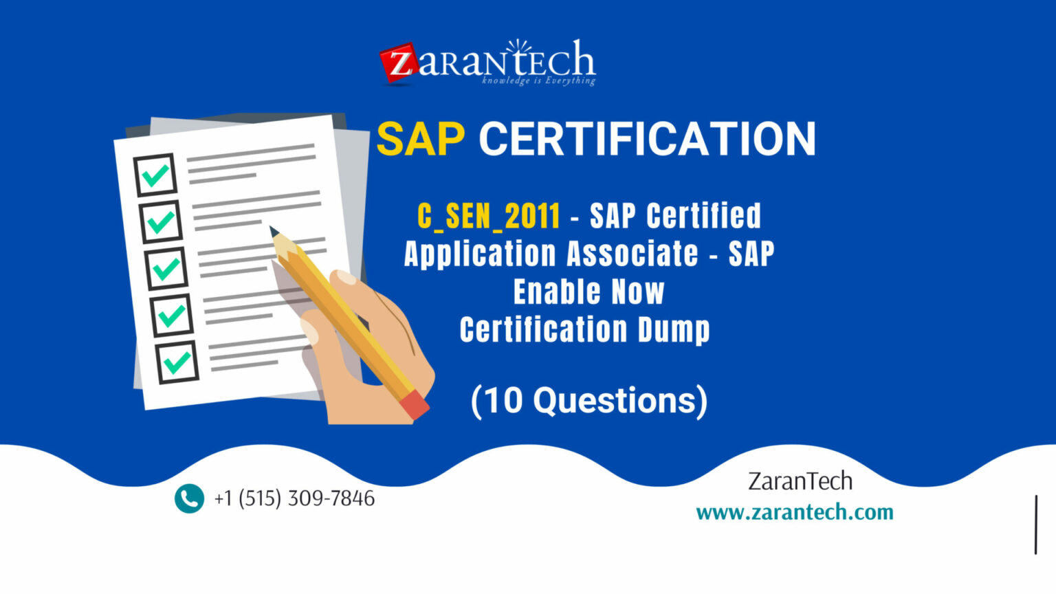 C_SEN_2011 - SAP Certified Application Associate - SAP Enable Now